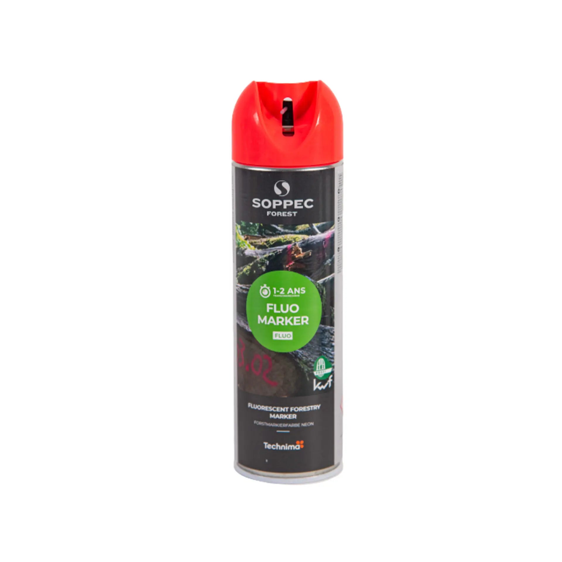 SOPPEC Fluo Marker rot – fluoreszierendes Markierspray für den Forst