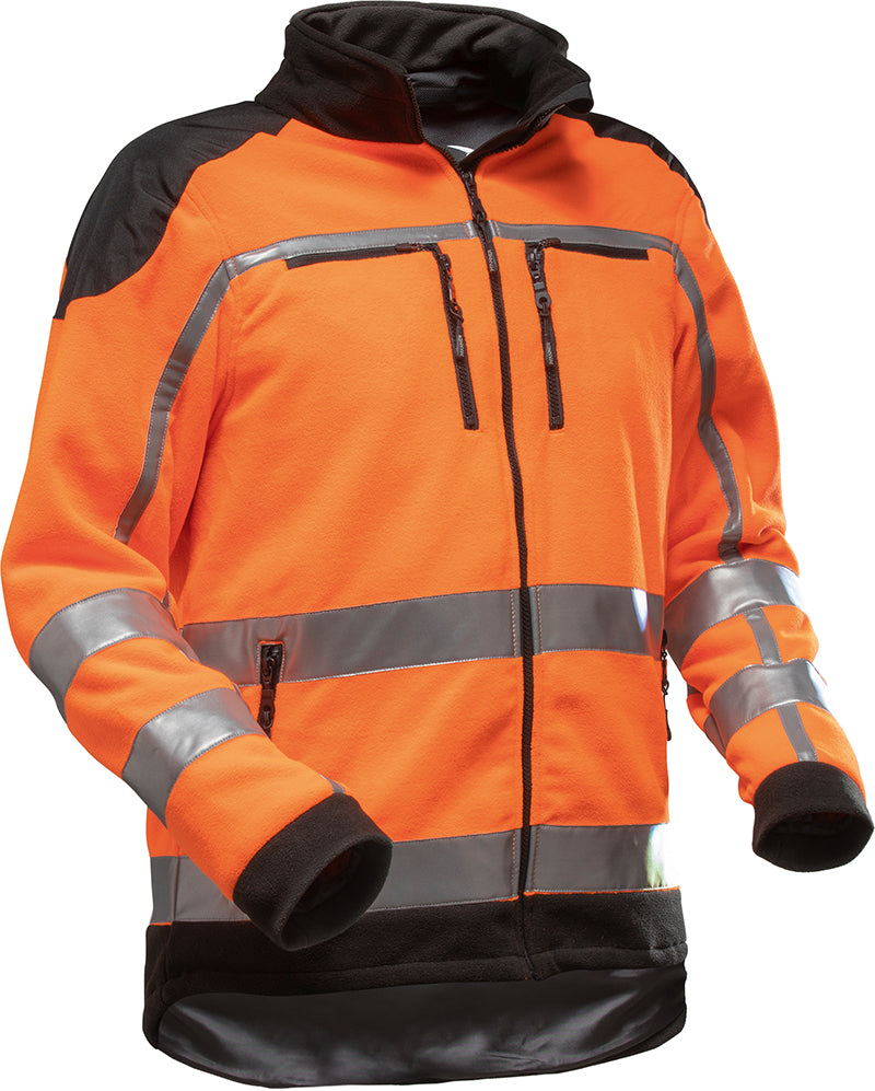 Fleecejacke EN 20471 – Leuchtorange