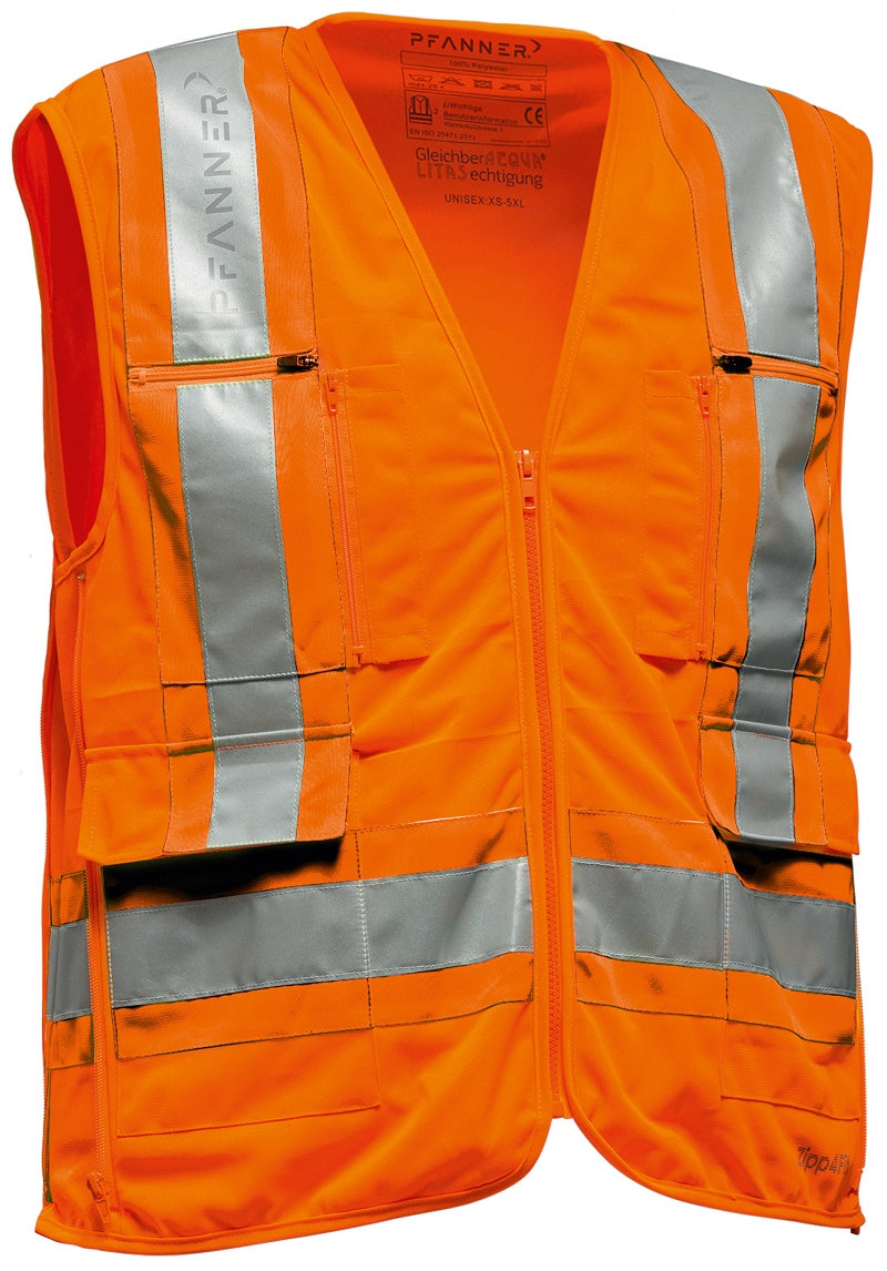 Zipp4Fit® Warnweste EN 20471 – Leuchtorange