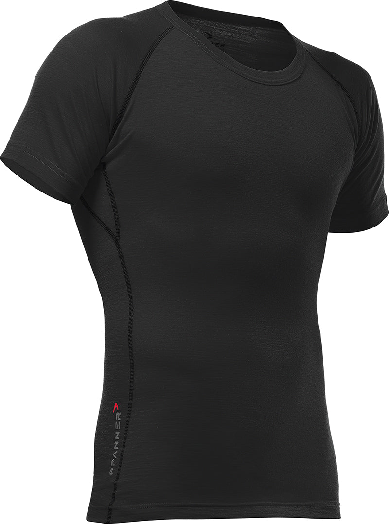 Pfanner Merino Tencel Shirt kurzarm – Funktionsshirt in Waldgrün aus Merino und Tencel