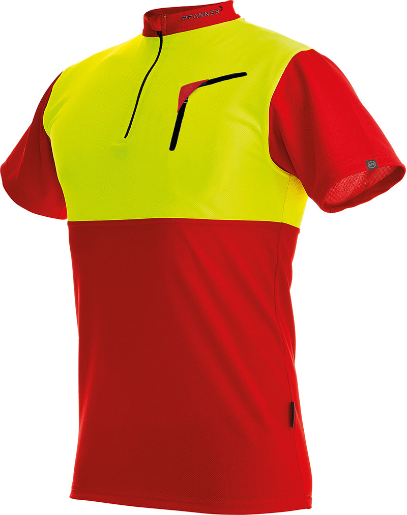 Pfanner Zipp-Neck Shirt Kurzarm – elastisches StretchAIR Funktionsshirt