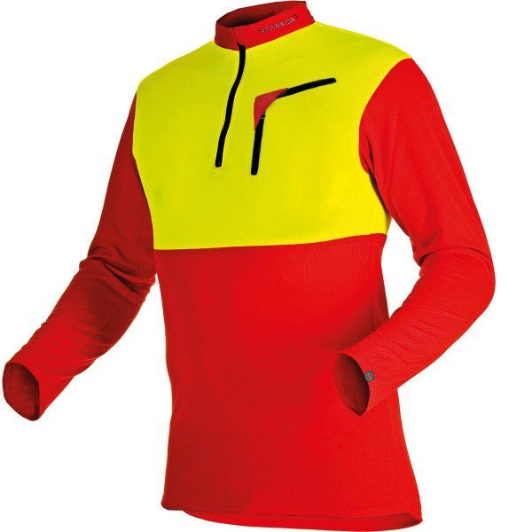Pfanner Zipp-Neck Shirt Langarm – Funktionsshirt mit 37.5 Cocona Technologie
